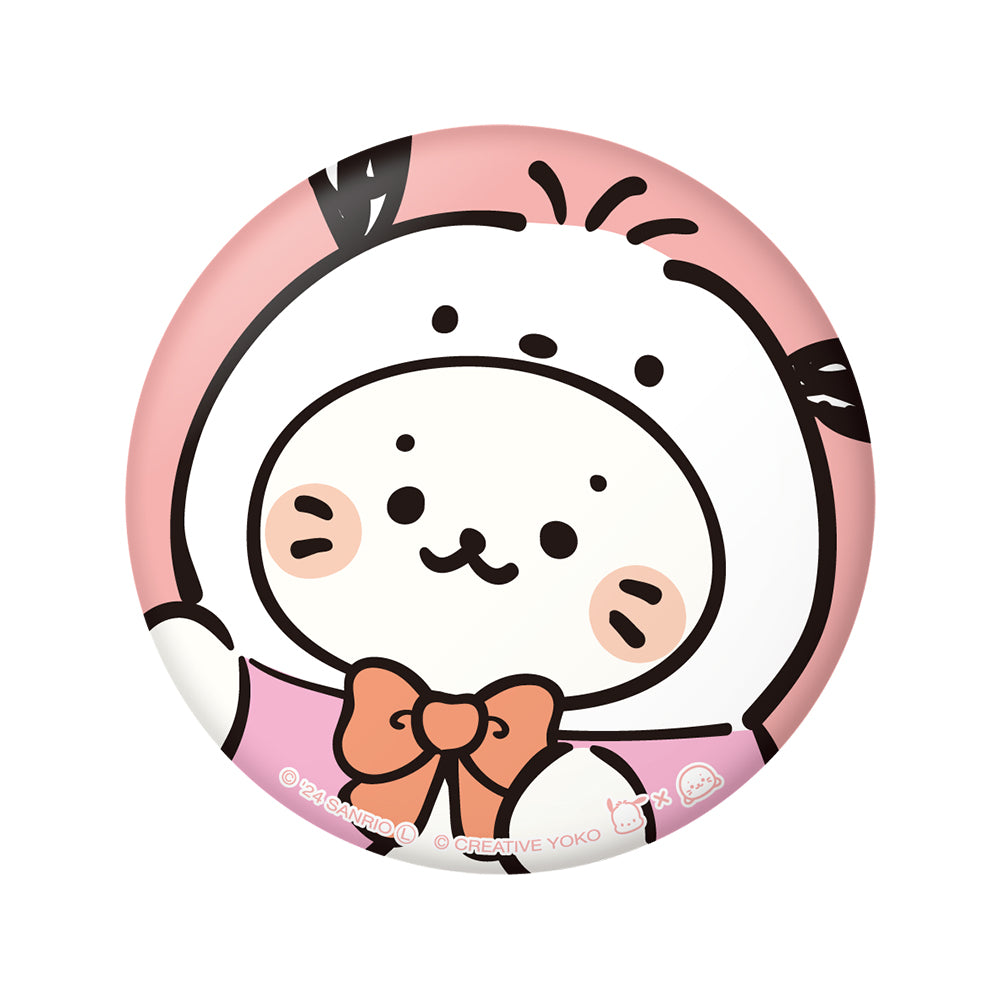 しろたん × はぴだんぶい ぷにぷに缶バッジ / しろたん