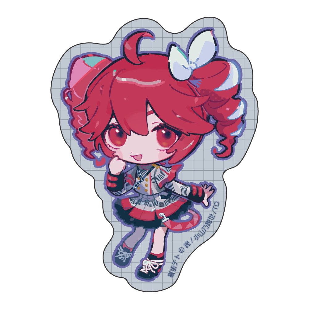 重音テト　カードステッカー　B 重音テト ダイカットステッカー / B