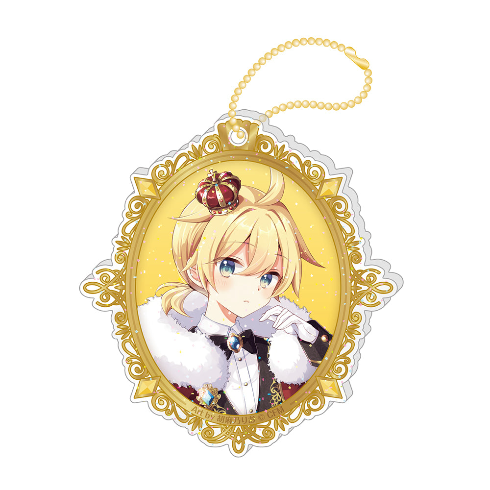 ラメ入りアクリルキーホルダー 王国ver. / 鏡音レン