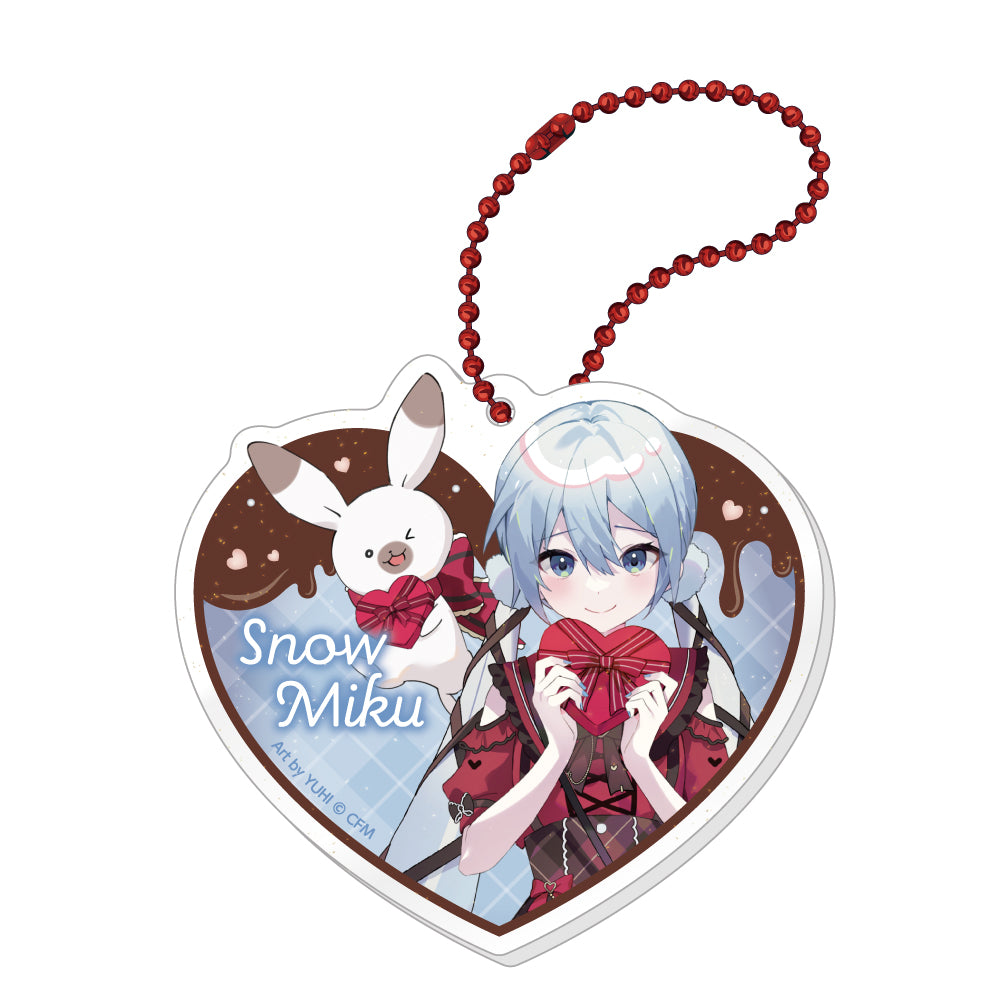 ラメ入りアクリルキーホルダー / 雪ミク