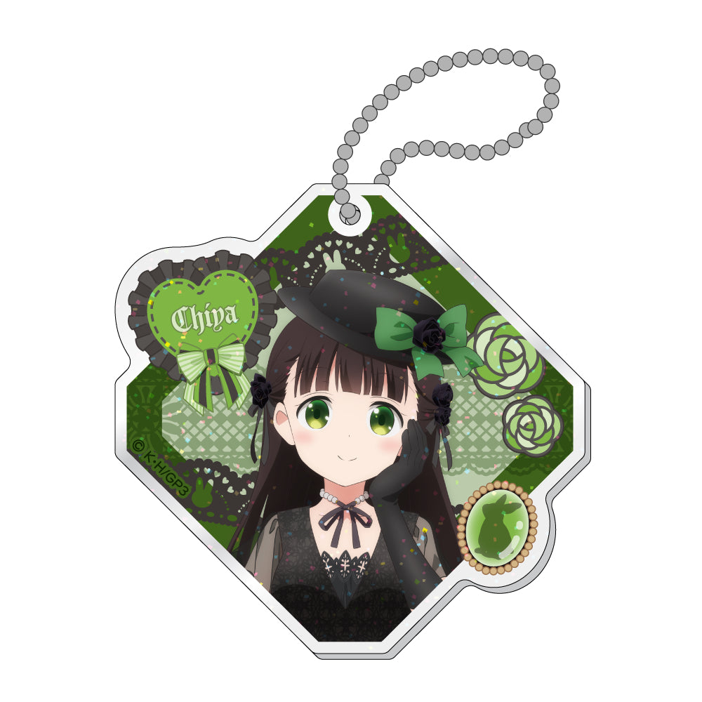 ラメ入りアクリルキーホルダー / 千夜