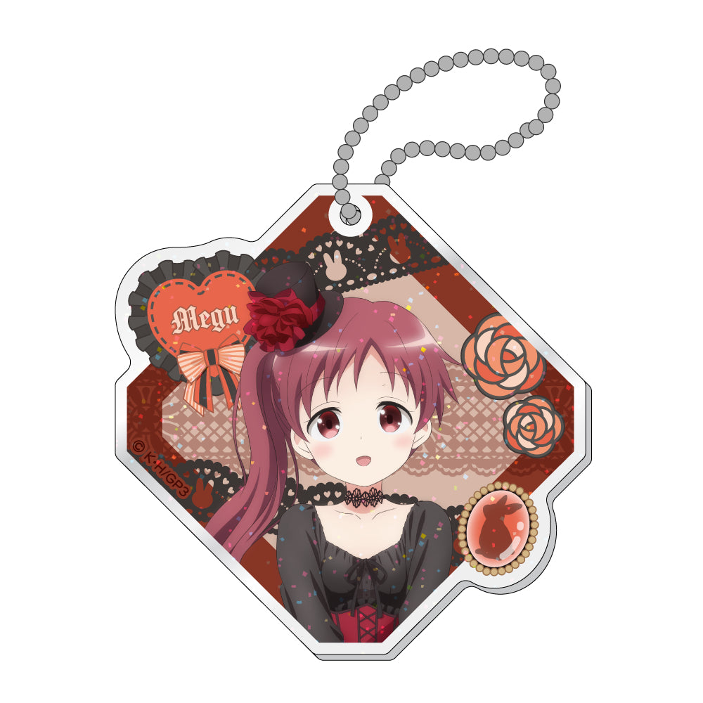 ラメ入りアクリルキーホルダー / メグ