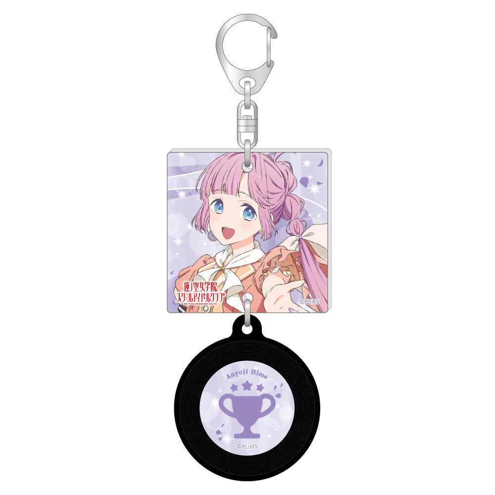 描き下ろしジャケット風レコードキーホルダー/安養寺 姫芽