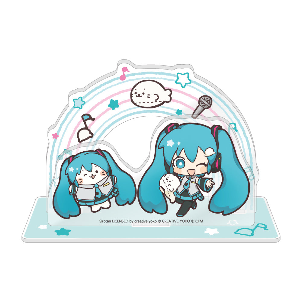 nicochiro様  専用出品！ しろたん×初音ミク ちびキャラアクリルジオラマ / 巡音ルカ| アニメ