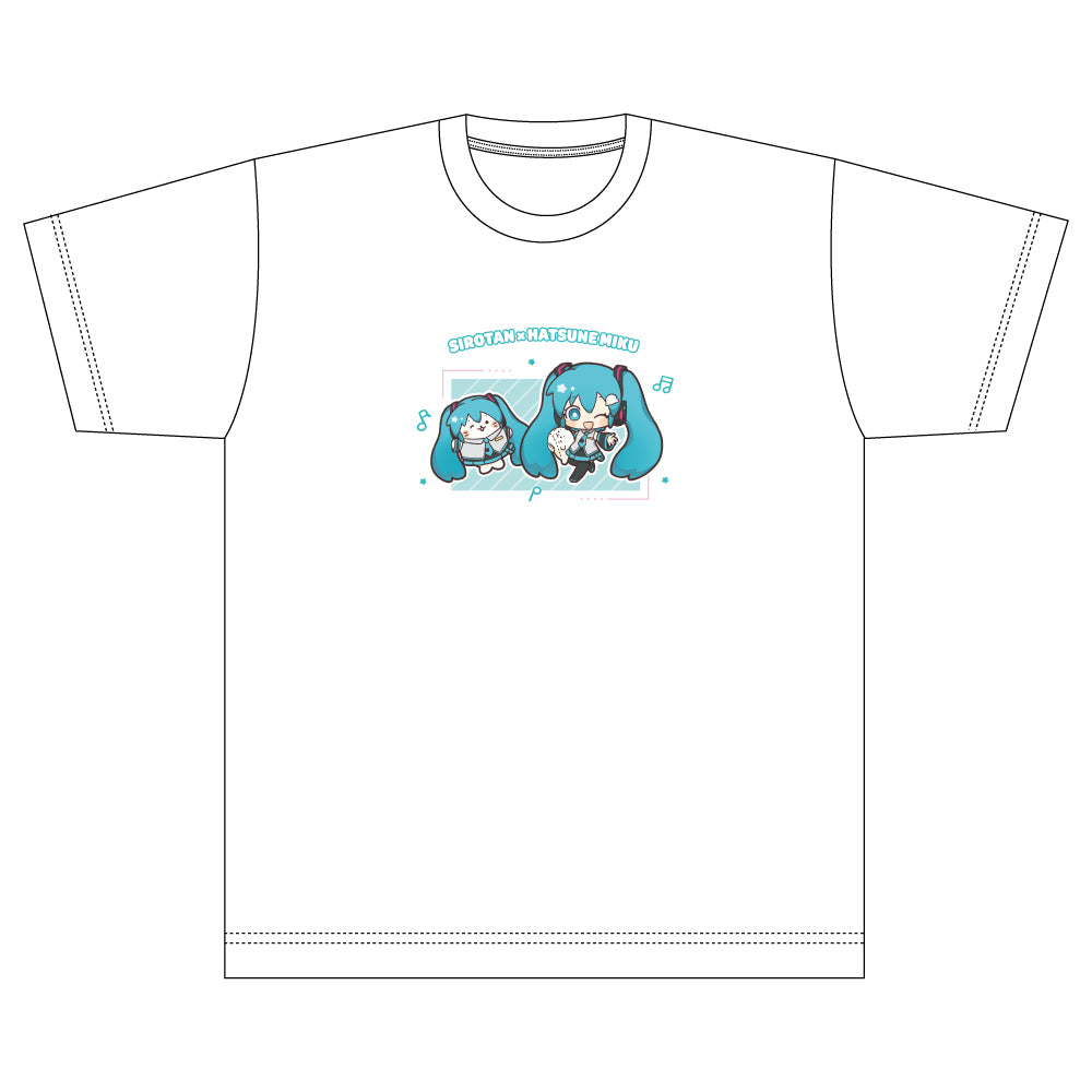 しろたん×初音ミク Tシャツ / 初音ミク | アニメ グッズ 通販