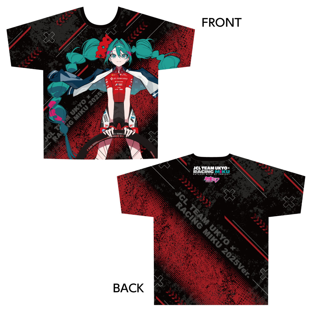 レーシングミク 2025 JCL TEAM UKYO 応援Ver. フルグラフィックTシャツ(Mサイズ)