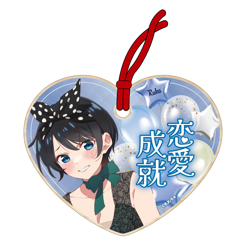 描き下ろし絵馬風ストラップ ドレスver. / 更科瑠夏