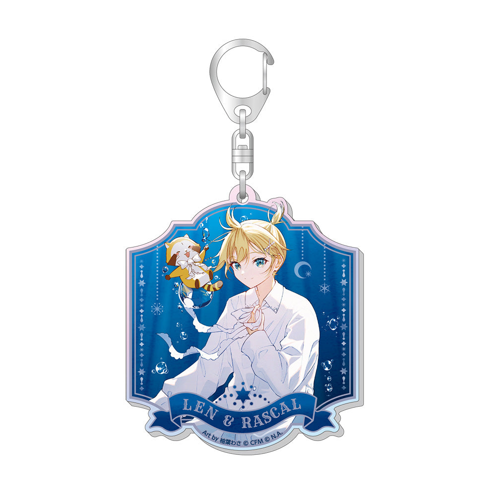 初音ミク×ラスカル 2025 オーロラアクリルキーホルダー / 鏡音レン