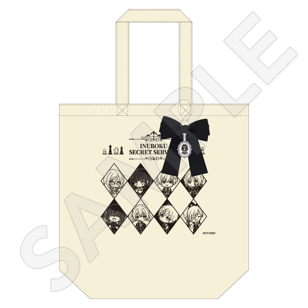 リボンチャーム付きトートバッグ