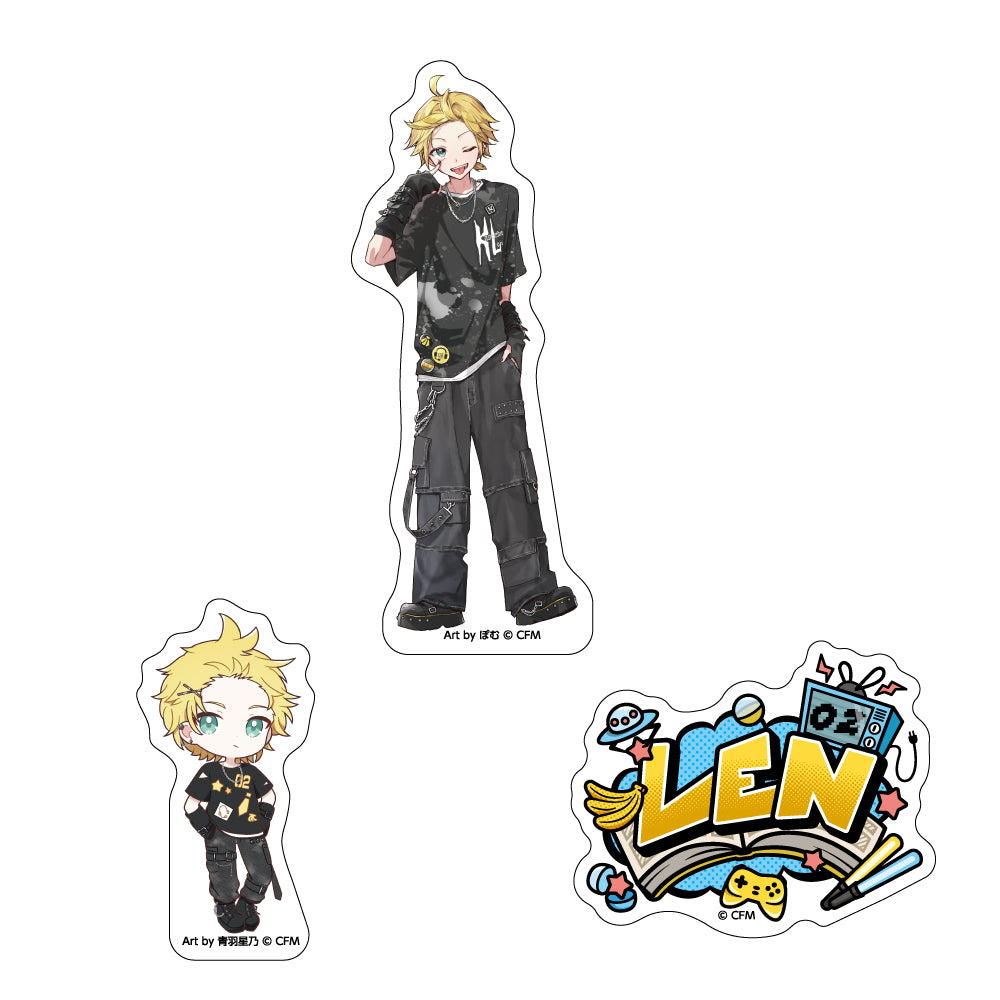 ステッカー3枚セット akiba culture fashion / 鏡音レン