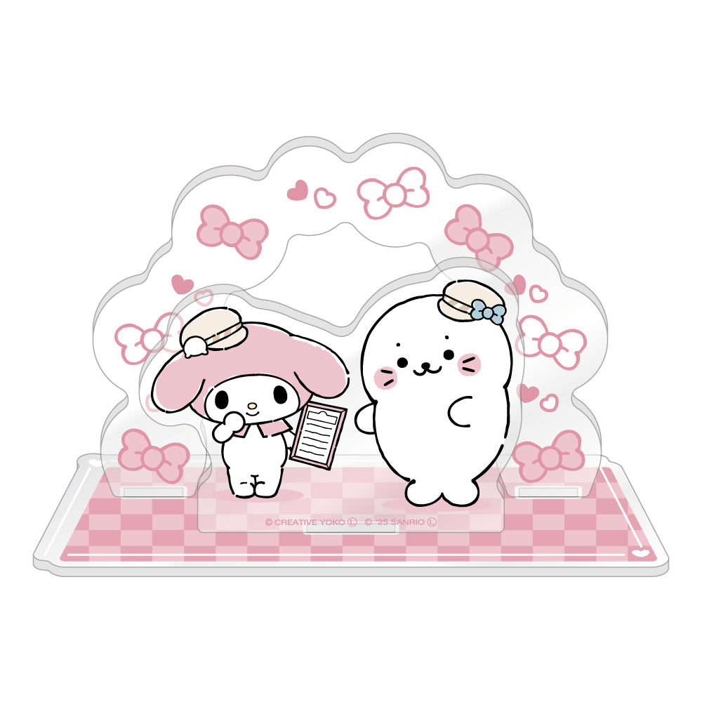 しろたん × サンリオキャラクターズ vol.3 アクリルジオラマ / しろたん×マイメロディ