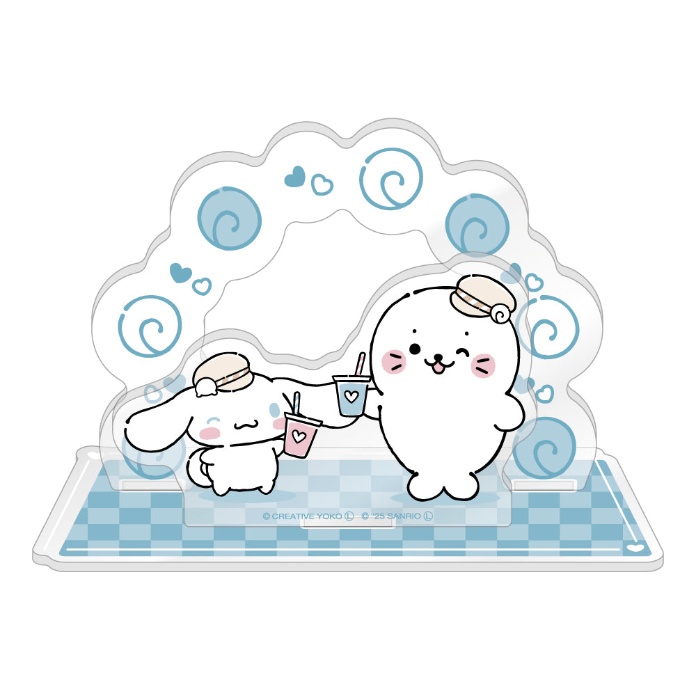 しろたん × サンリオキャラクターズ vol.3 アクリルジオラマ / しろたん×シナモロール