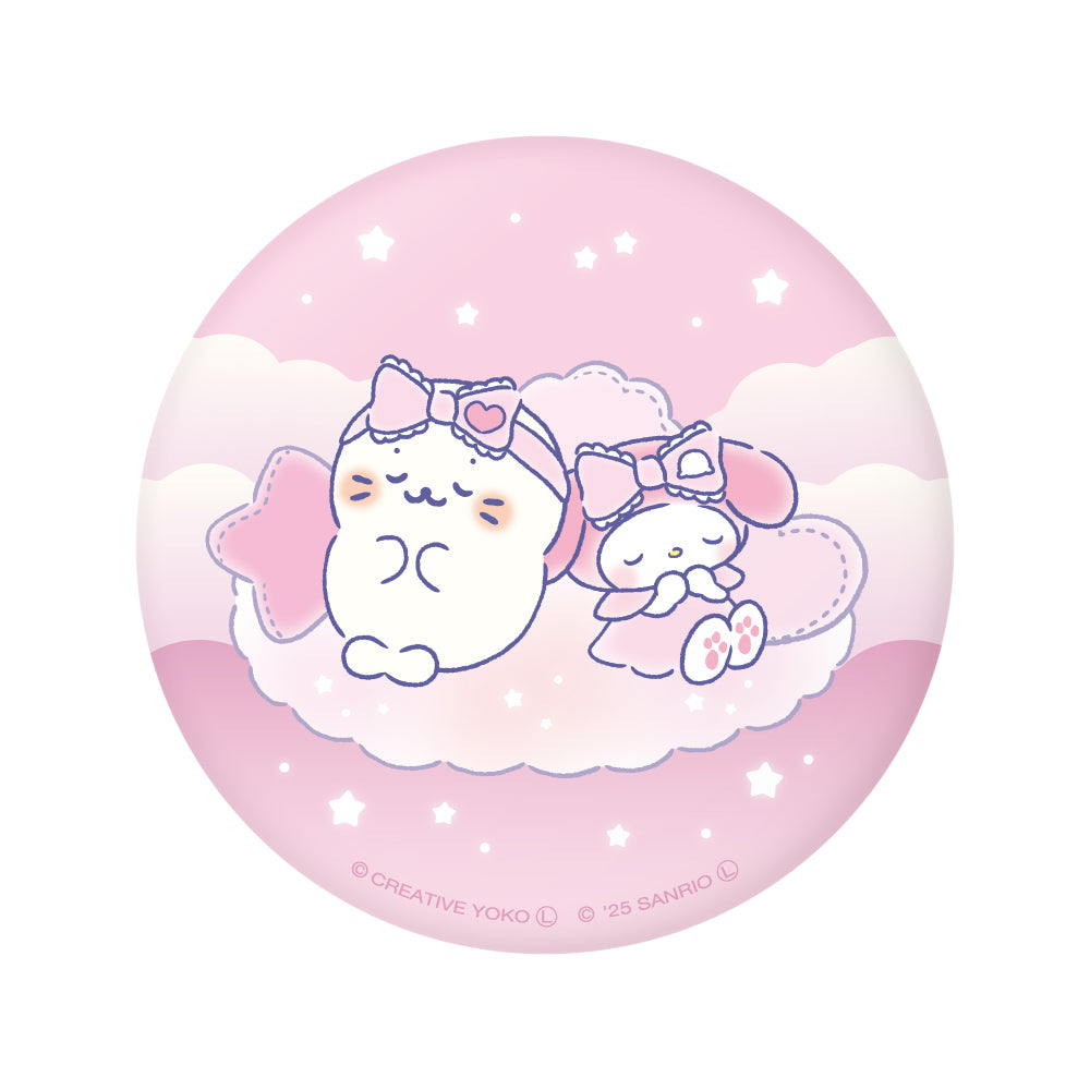 しろたん × サンリオキャラクターズ vol.3 ぷにぷに缶バッジ / しろたん×マイメロディ