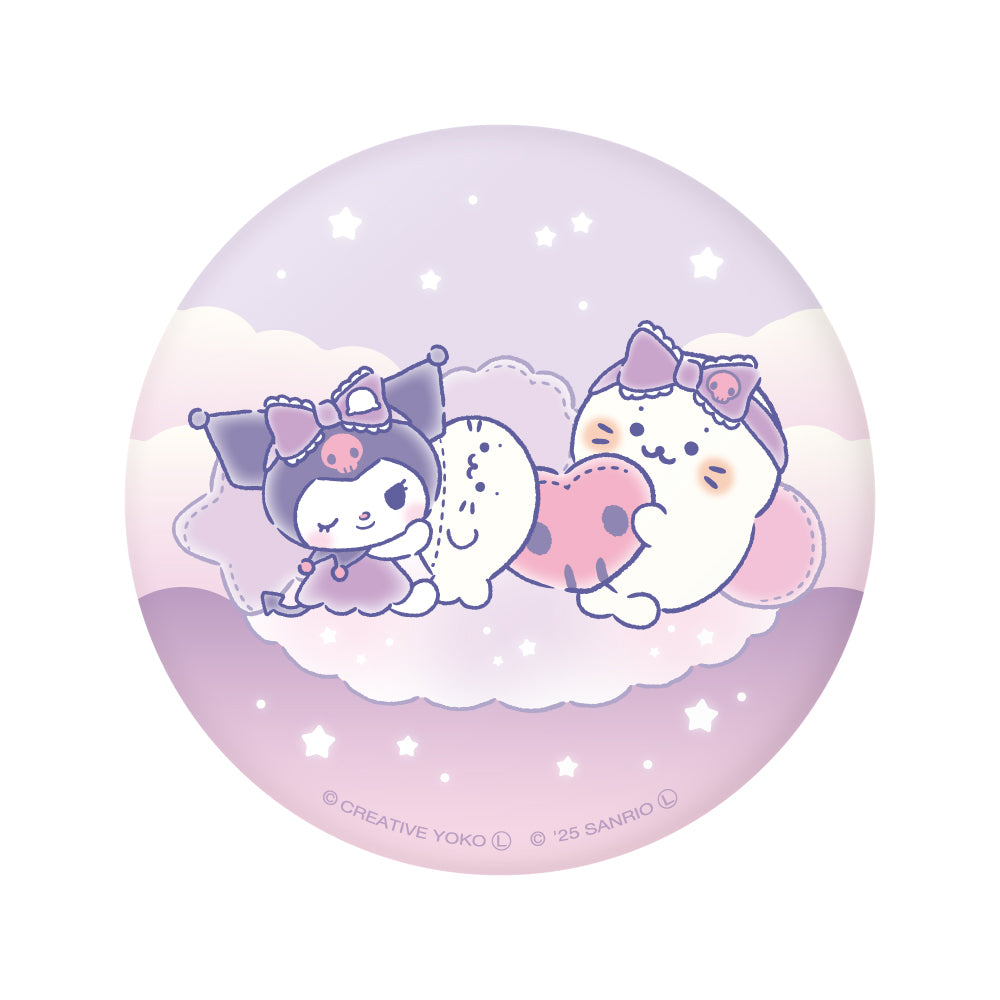 しろたん × サンリオキャラクターズ vol.3 ぷにぷに缶バッジ / しろたん×クロミ