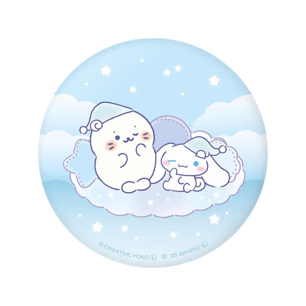 しろたん × サンリオキャラクターズ vol.3 ぷにぷに缶バッジ / しろたん×シナモロール