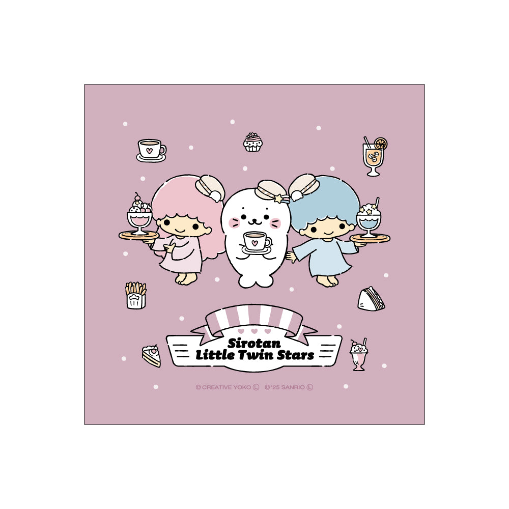 しろたん × サンリオキャラクターズ vol.3 ハンドタオル / しろたん×リトルツインスターズ