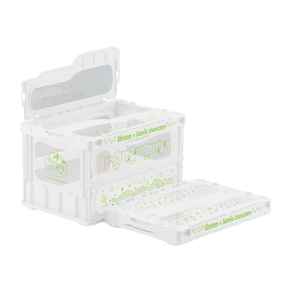 本日限定SALE】サンリオ／キキララ／持ち手付き折りたたみコンテナ