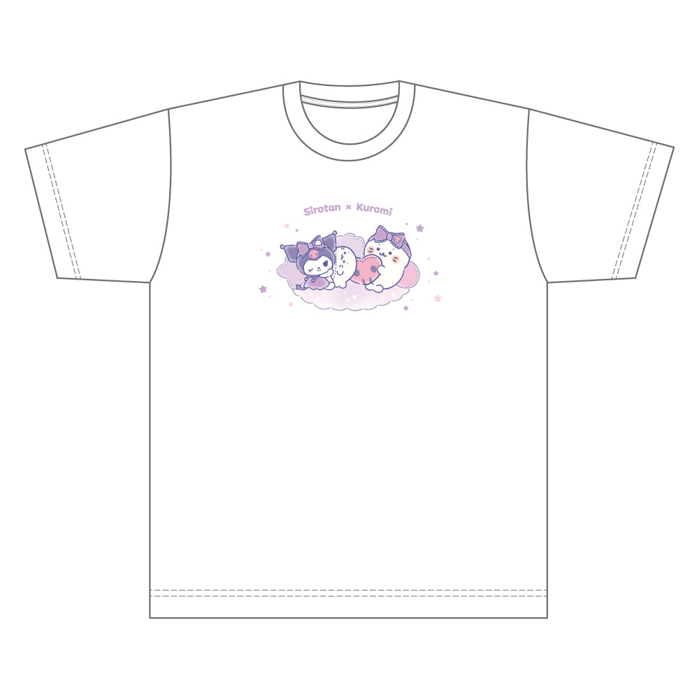 しろたん × サンリオキャラクターズ vol.3 Tシャツ / しろたん×クロミ