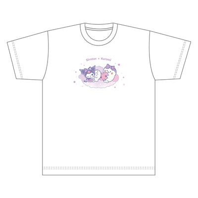 しろたん × サンリオキャラクターズ vol.3 Tシャツ / しろたん×クロミ