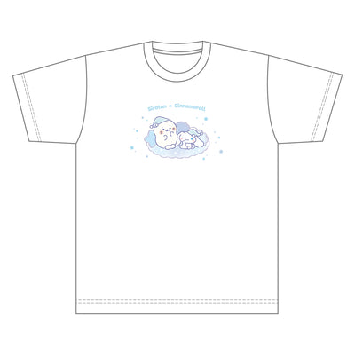 しろたん × サンリオキャラクターズ vol.3 Tシャツ / しろたん×シナモロール