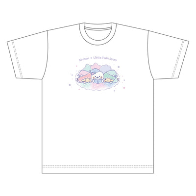 しろたん × サンリオキャラクターズ vol.3 Tシャツ / しろたん×リトルツインスターズ