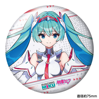 初音ミク レーシングVer.SPA 2025応援Ver. おっきめグリッター缶バッジ vol.1