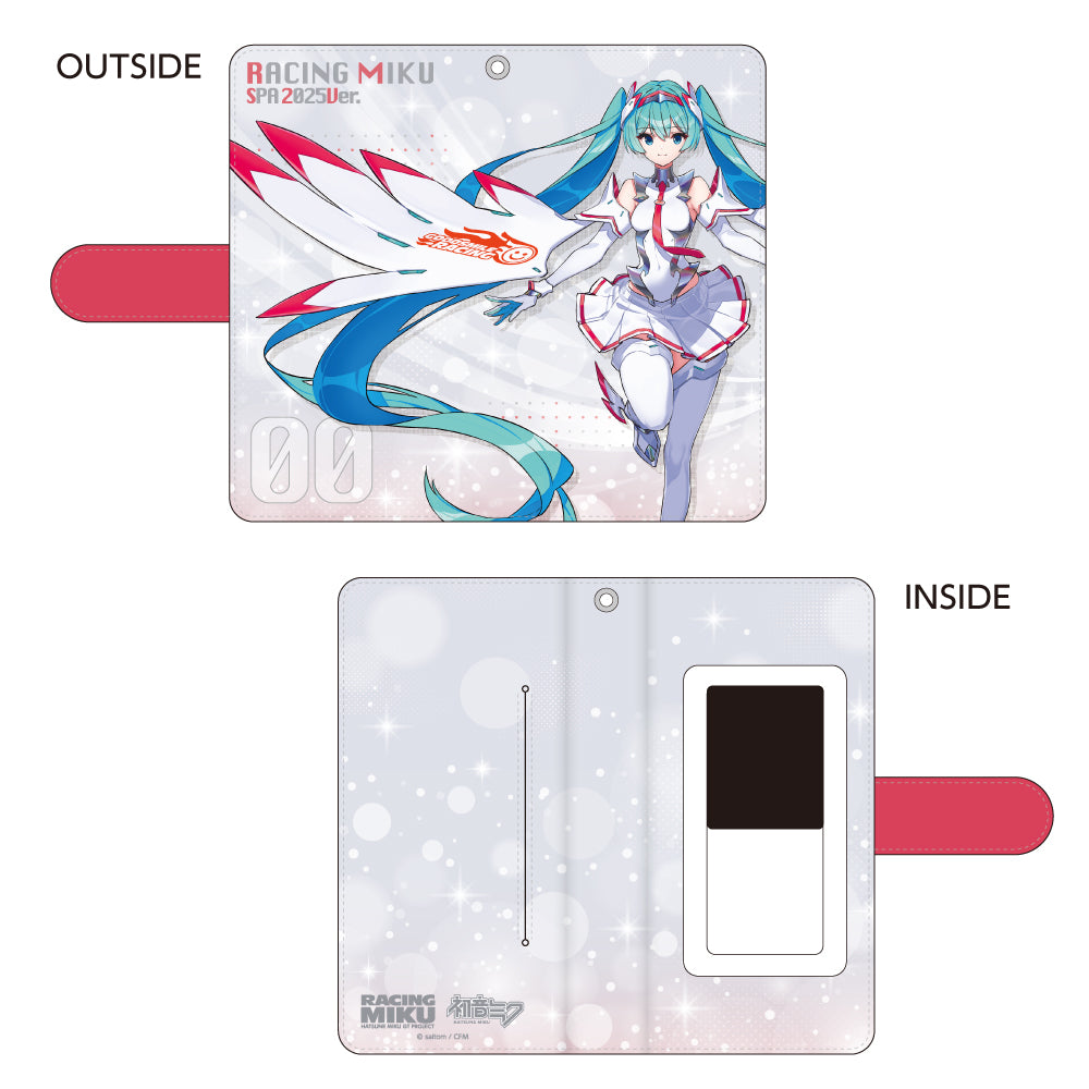 初音ミク レーシングVer.SPA 2025応援Ver. 手帳型スマートフォン