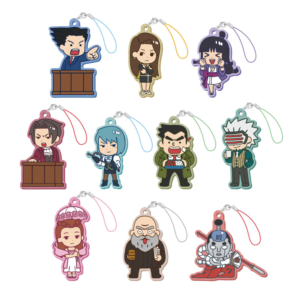 逆転裁判 ストラップ 逆転裁判×いらすとや トレーディングラバーストラップ (単品