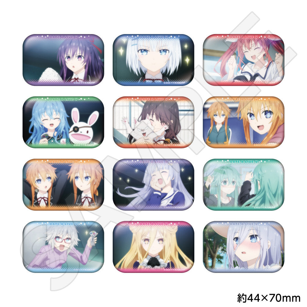 デート・ア・ライブV トレーディング場面写スクエア缶バッジ (単品