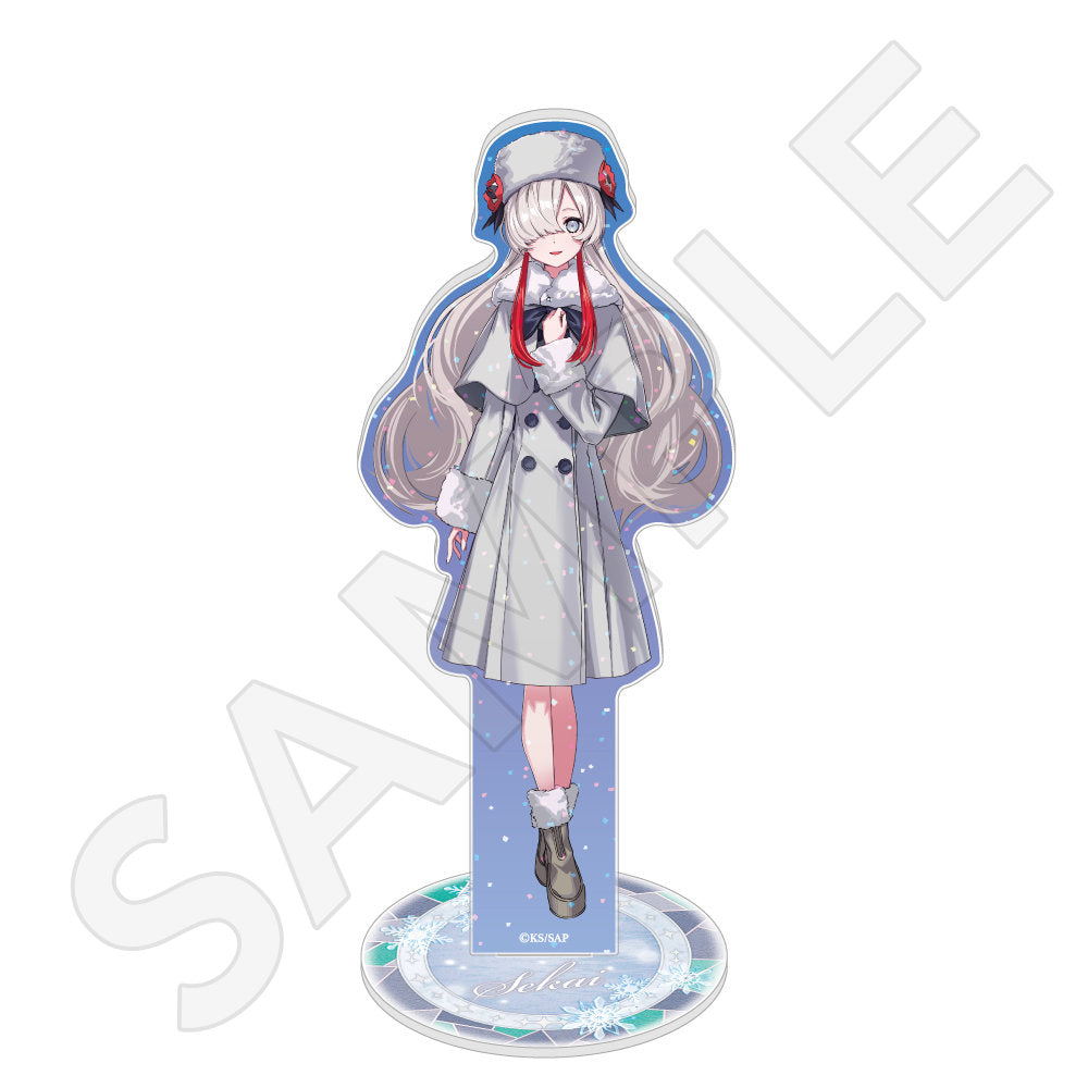 描き下ろしラメ入りアクリルスタンド / 夜河 世界