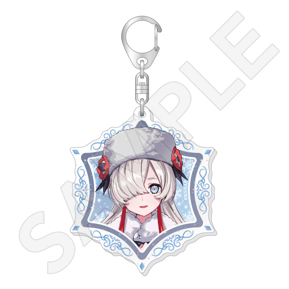 神椿市建設中。 描き下ろしラメ入りアクリルキーホルダー / 夜河 世界