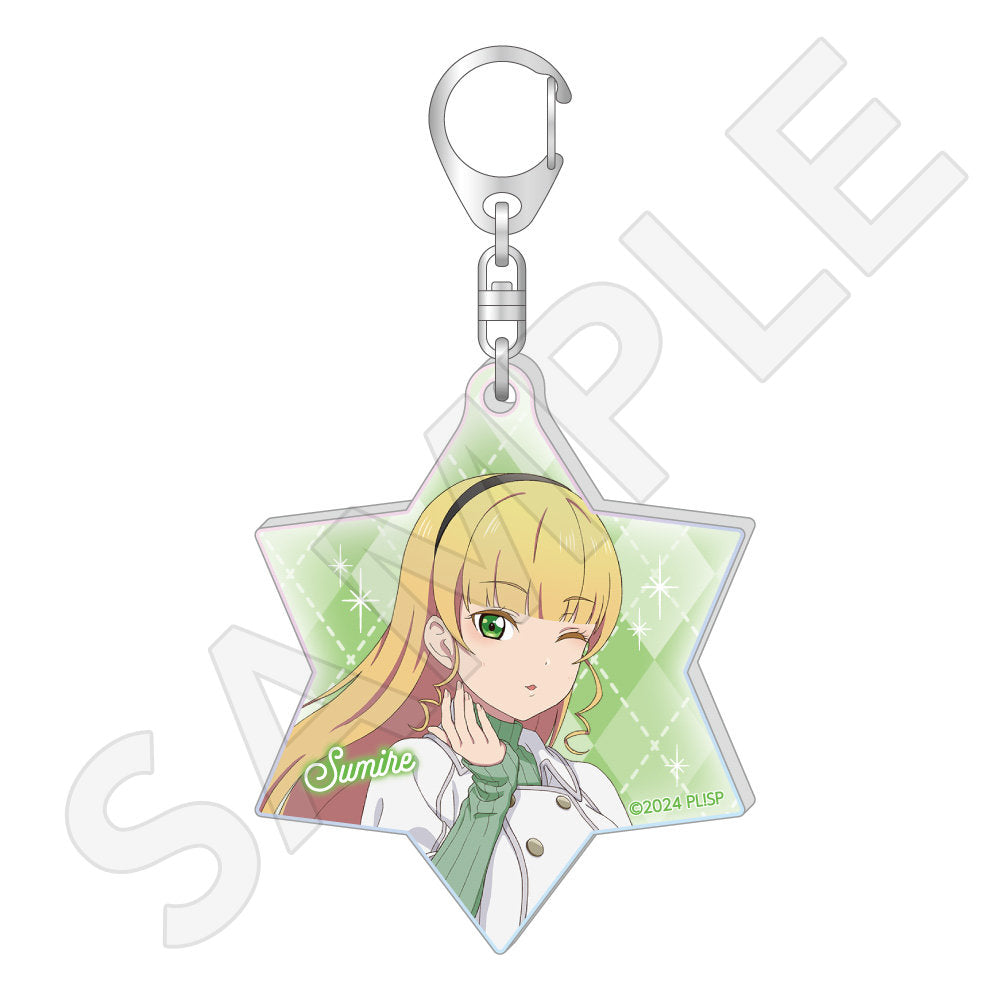 オーロラアクリルキーホルダー / 平安名 すみれ ホワイトポンチョver.