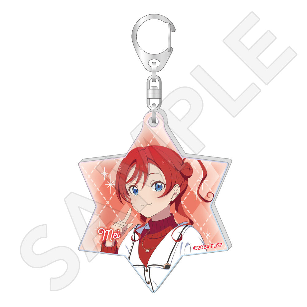 オーロラアクリルキーホルダー / 米女 メイ ホワイトポンチョver.