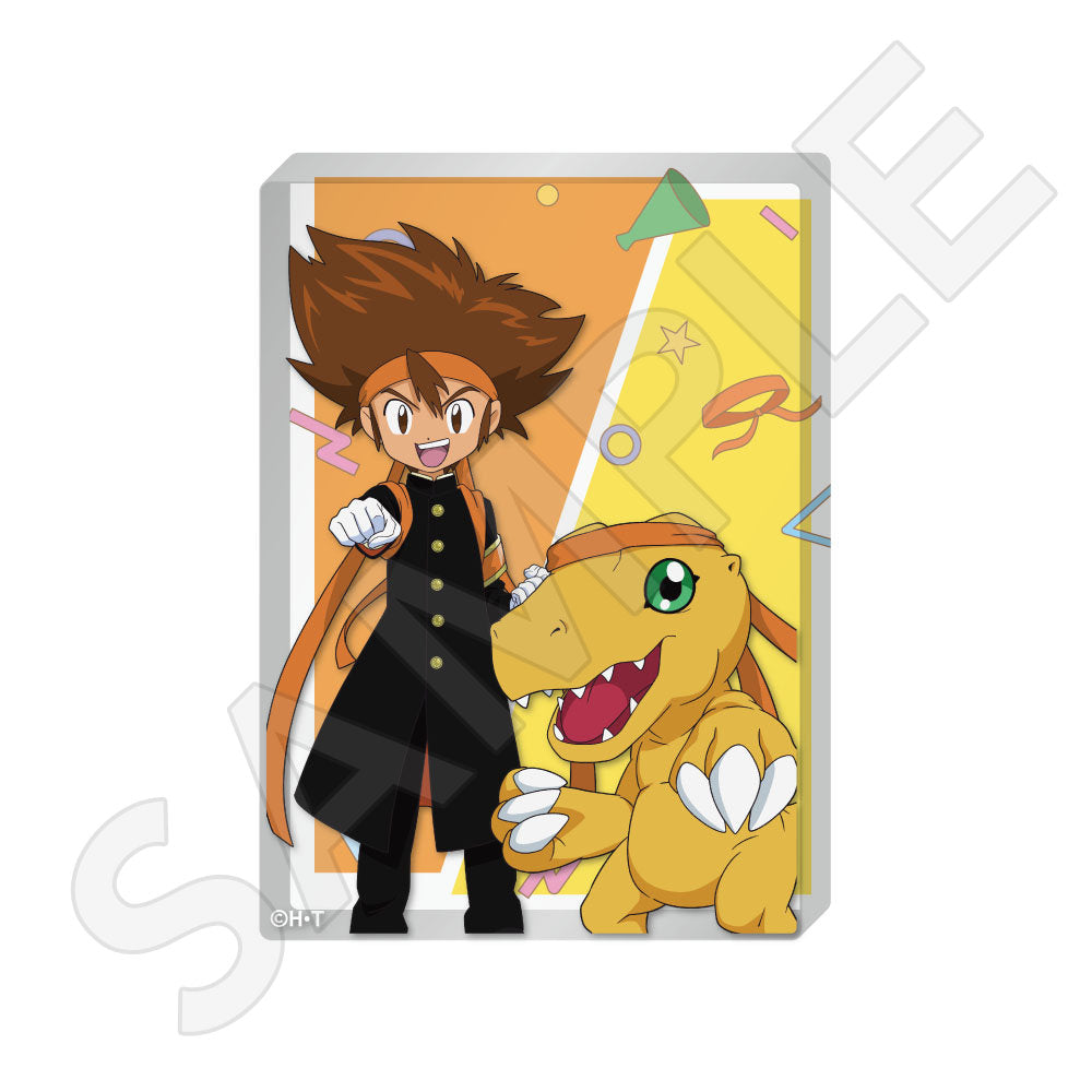 デジモンアドベンチャー アクリルdeカード 八神太一 デジモンアドベンチャー アクリルブロック / 八神太一＆アグモン