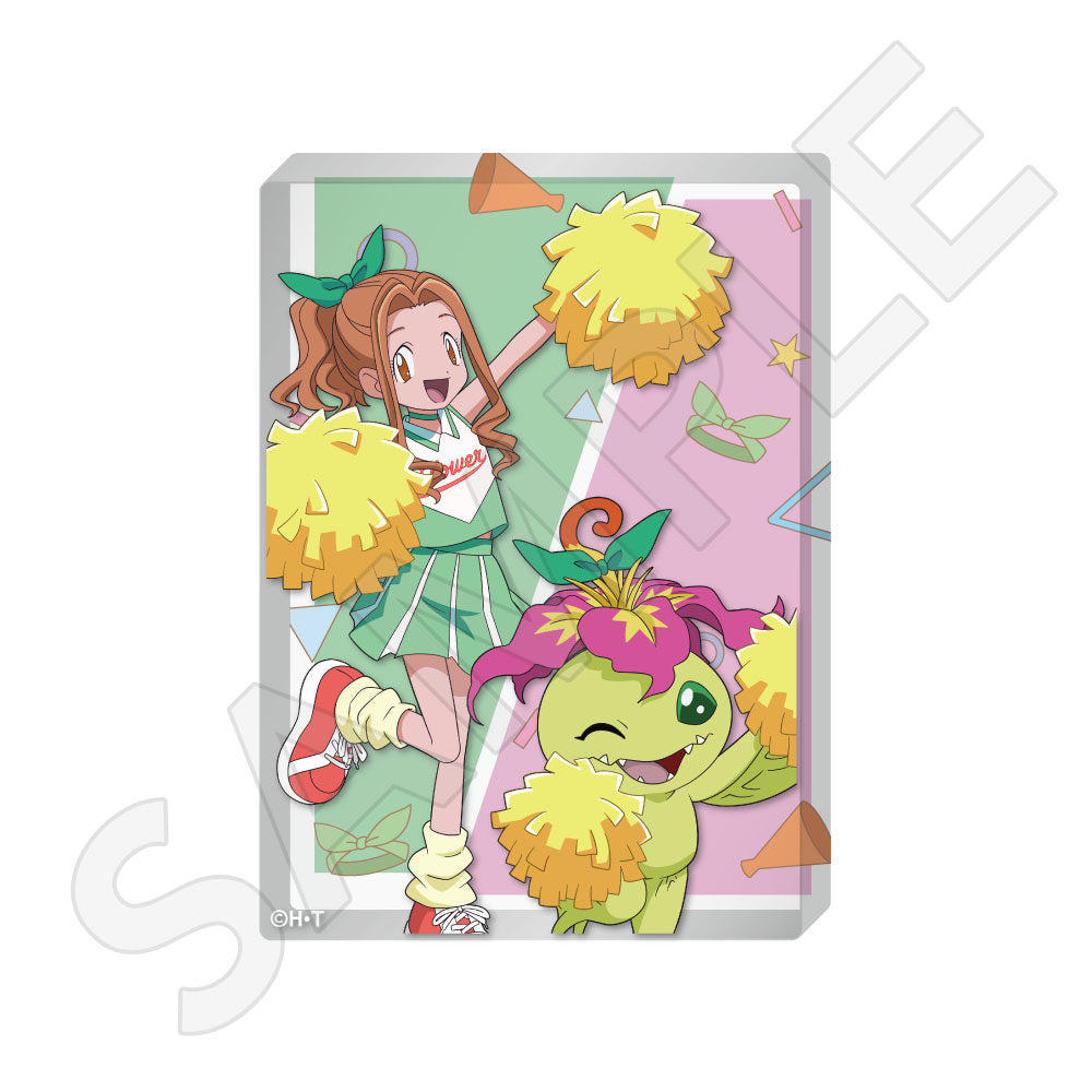 アクリルブロック / 太刀川ミミ&パルモン