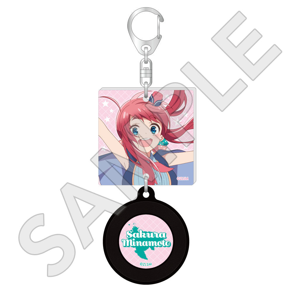 レコード風キーホルダー / 源 さくら