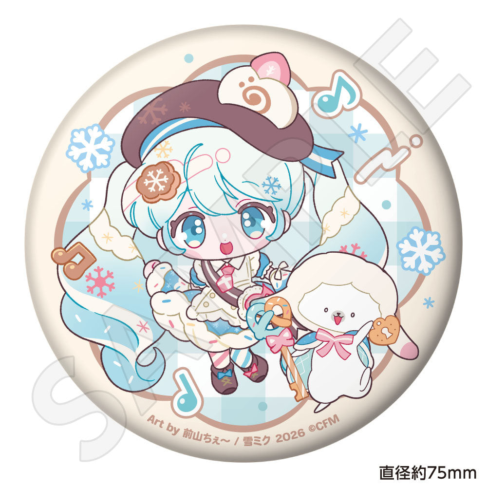 SNOW MIKU 2026 ぷにぷに缶バッジ 初音ミク 前山ちぇ~ ver.