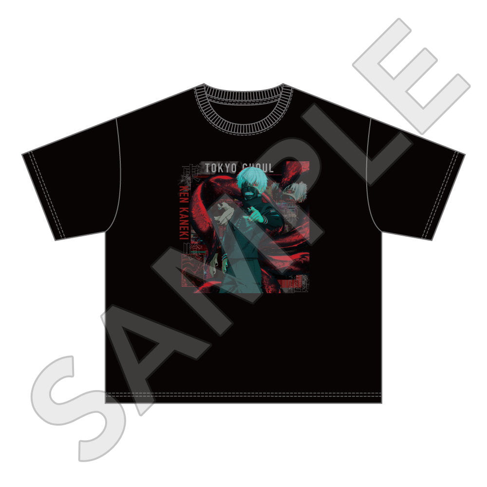 東京喰種アニメキャラクター グラフィック Tシャツ XL 東京喰種トーキョーグール 金木研 キャラクタープリントTシャツ メンズ