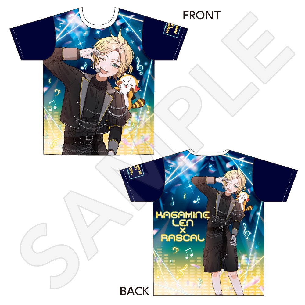 フルグラフィックTシャツ(Mサイズ) / 鏡音レン