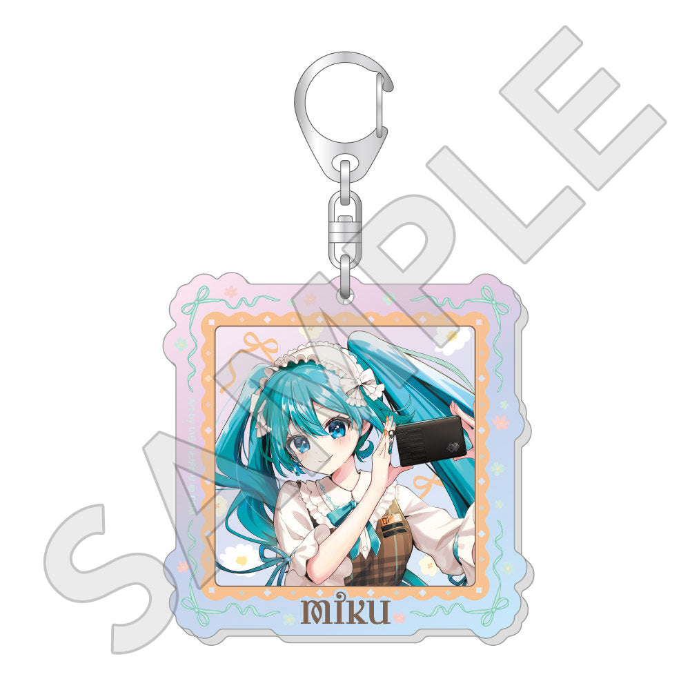 初音ミク×SOLWA オーロラアクリルキーホルダー Art by いらすとがかり