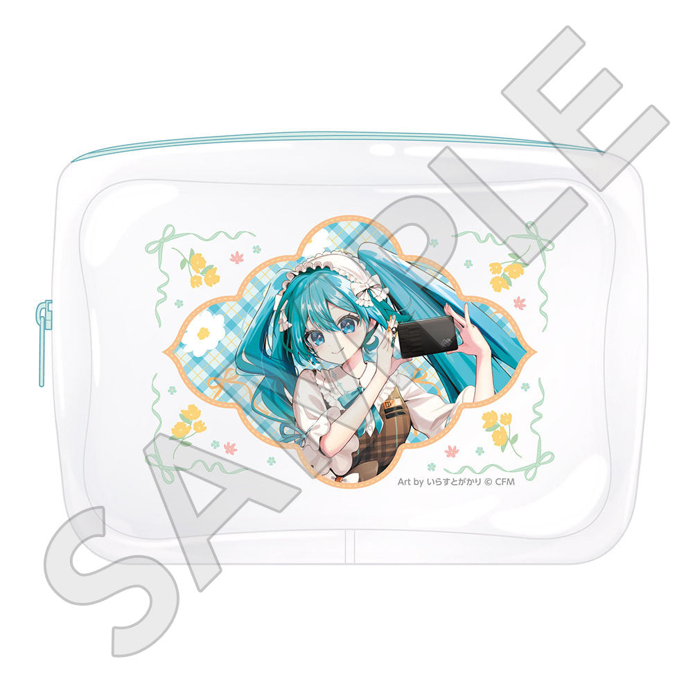 初音ミク×SOLWA ビニールポーチ Art by いらすとがかり