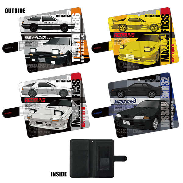 新劇場版 頭文字D 手帳型スマートフォンケース