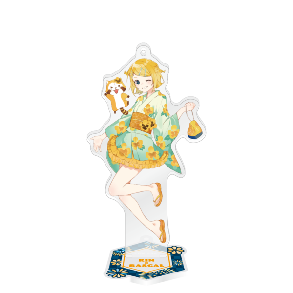 スタンド付きアクリルキーホルダー 【鏡音リン】