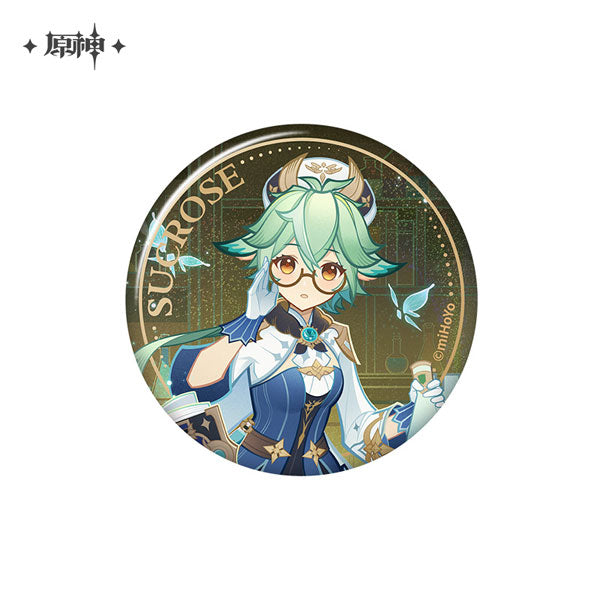 原神 エウルア 七聖召喚 缶バッジ 原神 七聖召喚大会シリーズ キャラ缶バッジ スクロース| アニメ