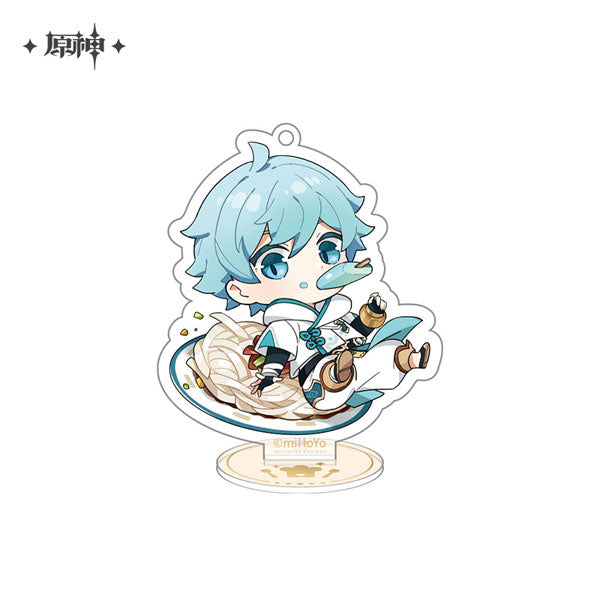 全17種セット 原神 岩華聚餐 アクリルキーホルダー 中古雑貨 全17種セット 「原神×SWEETS PARADISE -岩華聚餐- ちびキャラ