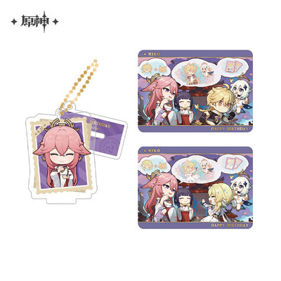 原神 留影叙佳期シリーズ アクリルスタンド&コレクションカードセット 八重神子
