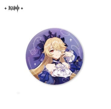 原神 「常夏!幻夜?奇想曲!」 缶バッジ 極夜の真夢-フィッシュル