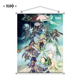原神　絆　フリーナ　タペストリー Amazon.co.jp: フリーナ タペストリー 原神 水神 フォカロルス