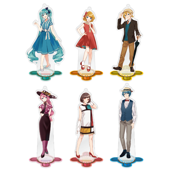 RETRO スタンド付きアクリルキーホルダー