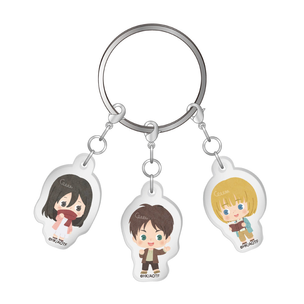 3連アクリルキーホルダー / A